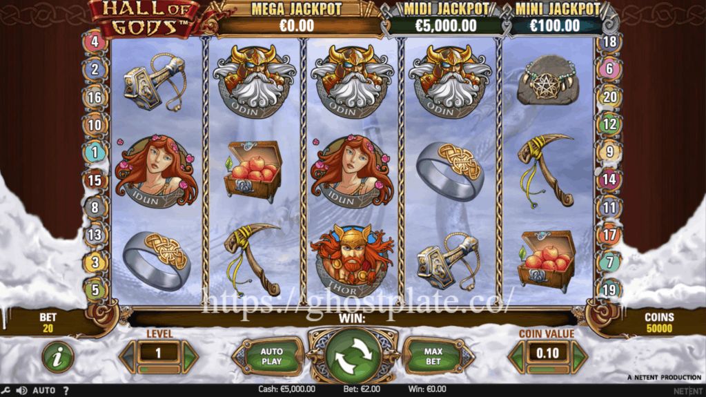 Hall of Gods: Slot Mitologi dengan Para Dewa Legendaris dan Kekuatan Langit